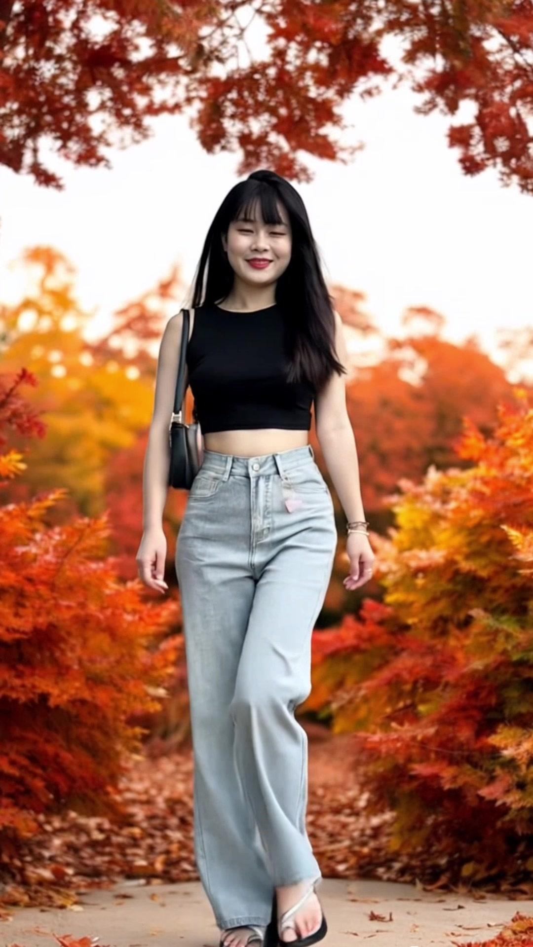 #CapCut quần Jean ống suông màu bạc #JeansHackDáng #NấmLùnHoáNữThần #OOTD #QuầnSuôngThầnThánh