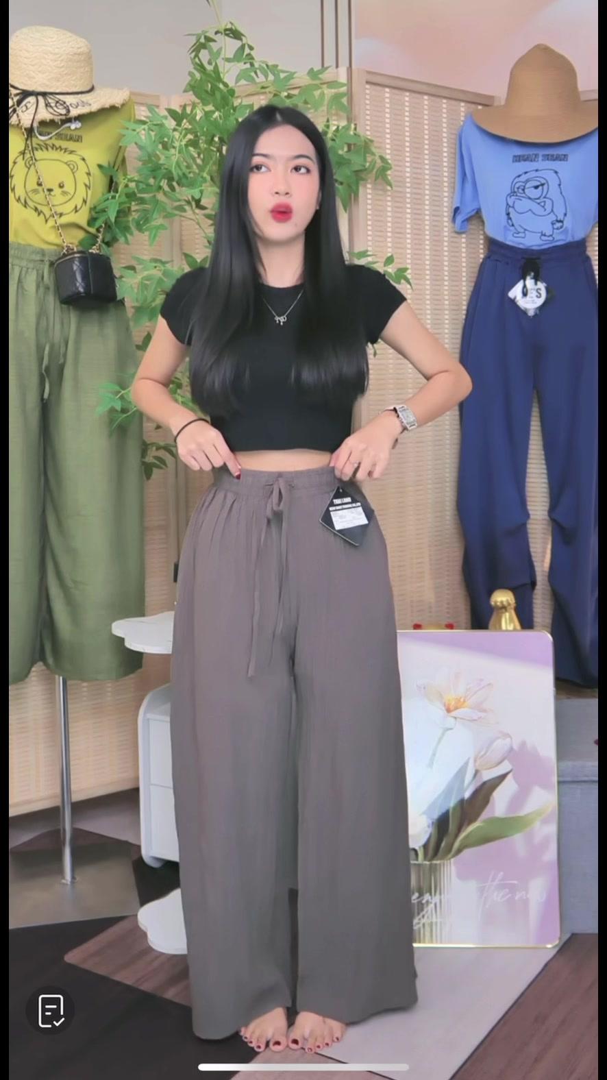 #กางเกง#กางเกงใส่สบาย#กางเกงขากระบอก #กางเกงใส่เล่น #กางเกงแฟชั่น