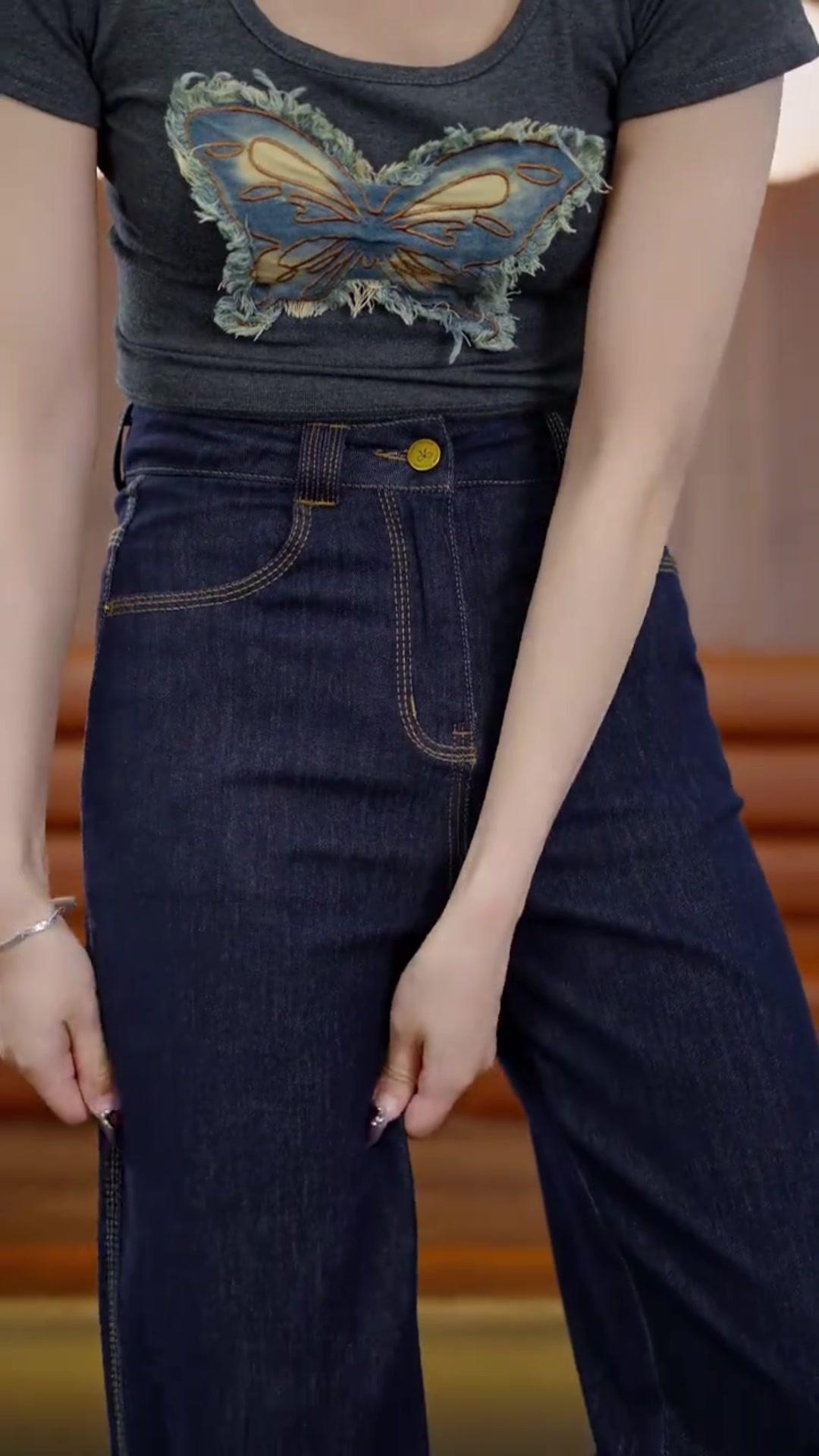 ##กางเกงยีนส์ขาม้า #กางเกงยีนส์ #กางเกงยีนส์ผู้หญิง