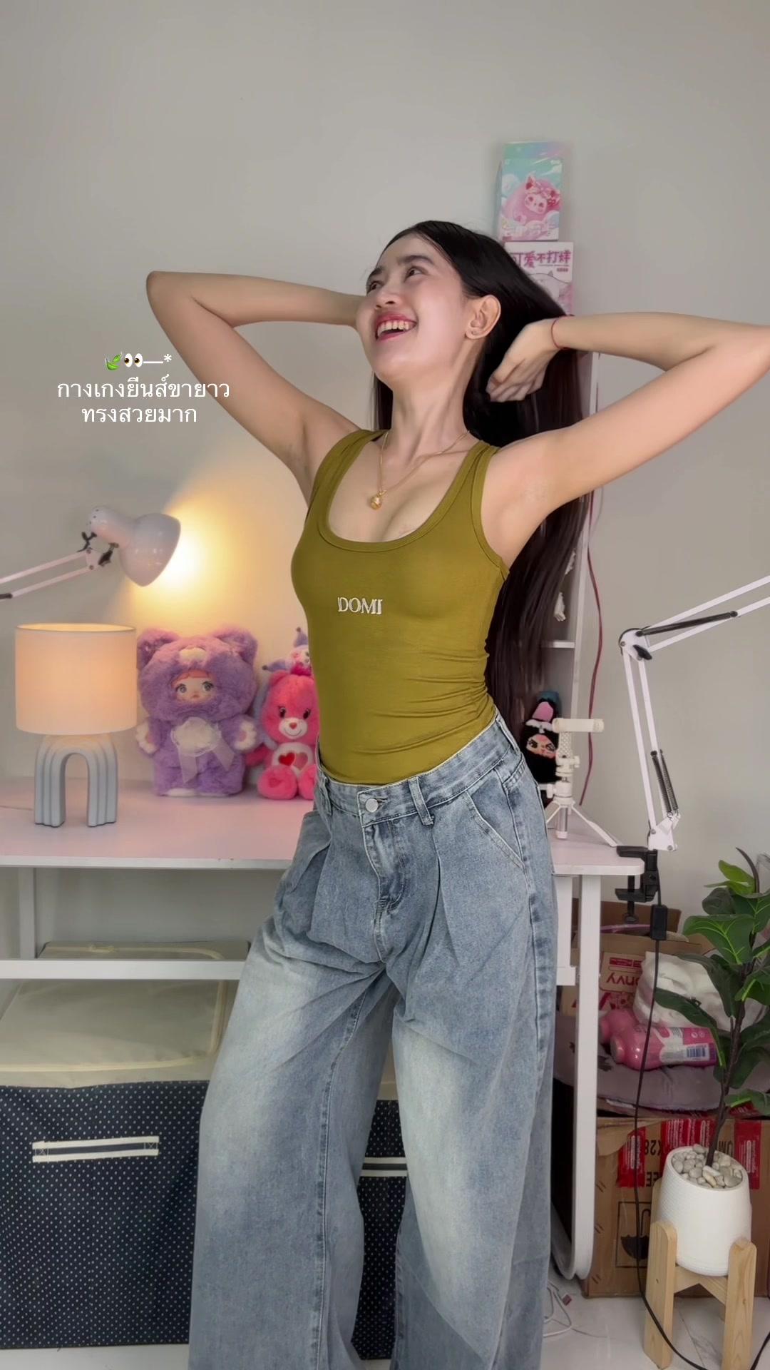 #กางเกงยีนส์ #กางเกงยีนส์ทรงกระบอก #กางเกงยีนส์ผู้หญิง #กางเกงยีนส์ขายาว