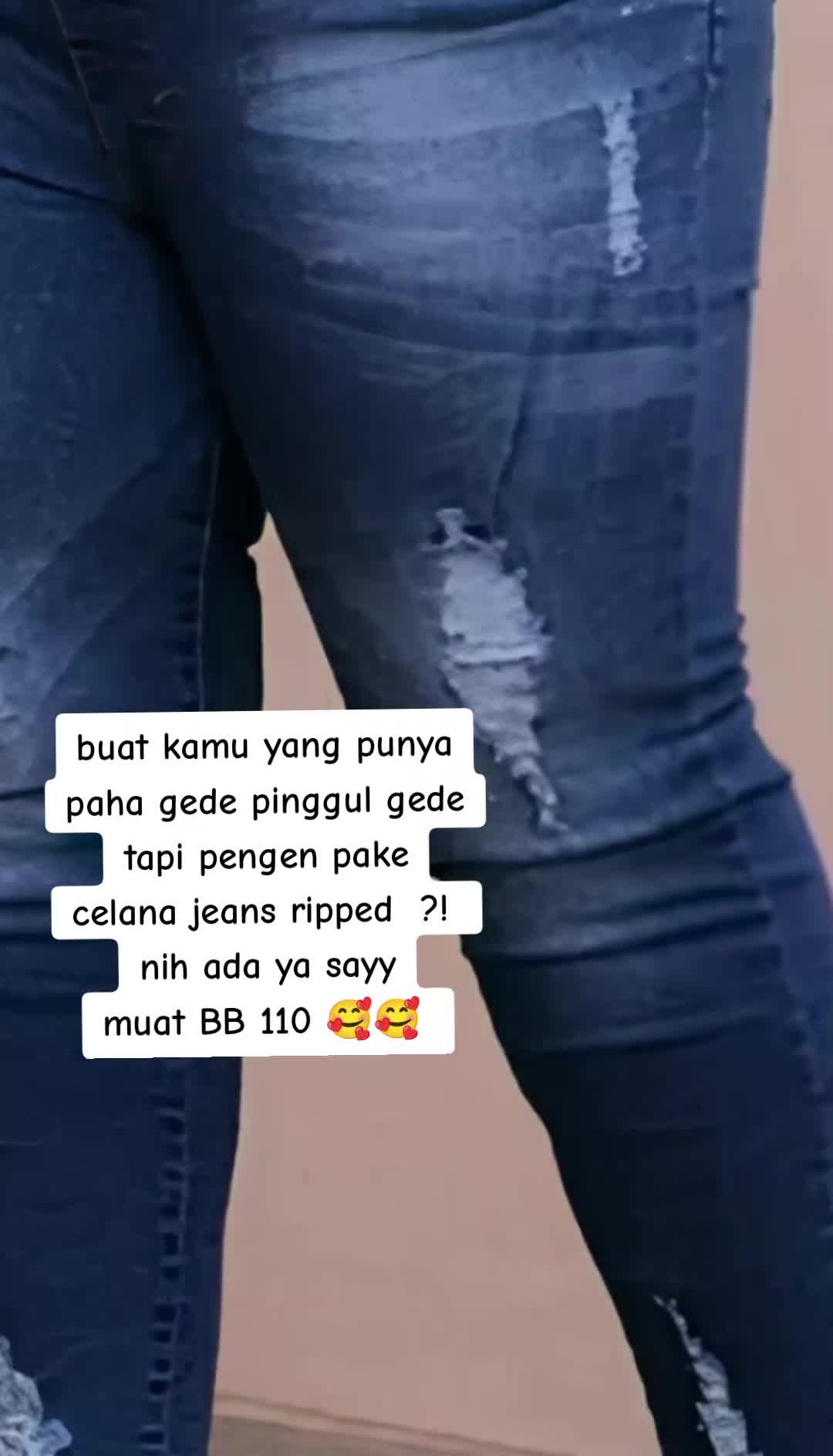 #celana #celanajeans #jeansripped #jeansjumbo #celanakekinian #fashion #fypシ゚viral