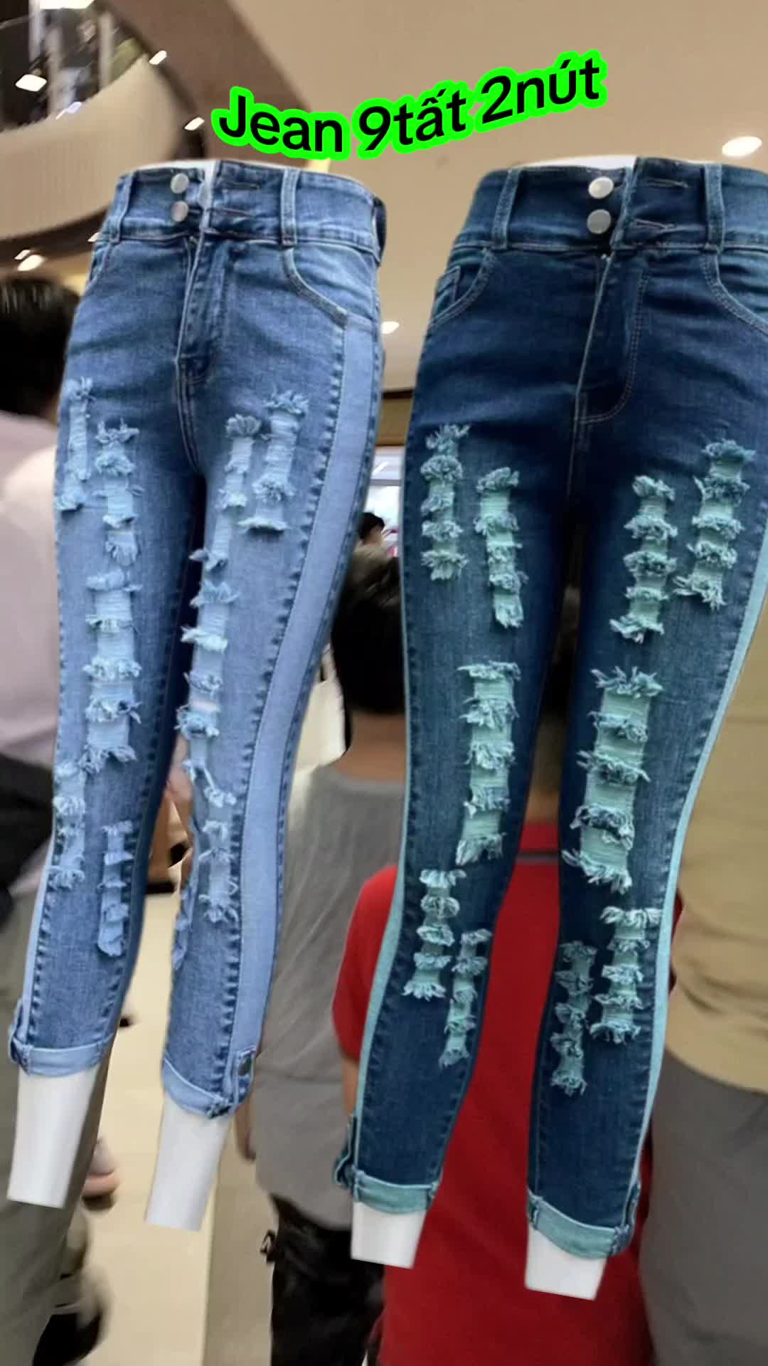 ##Jean Nữ 9tất 2nút##