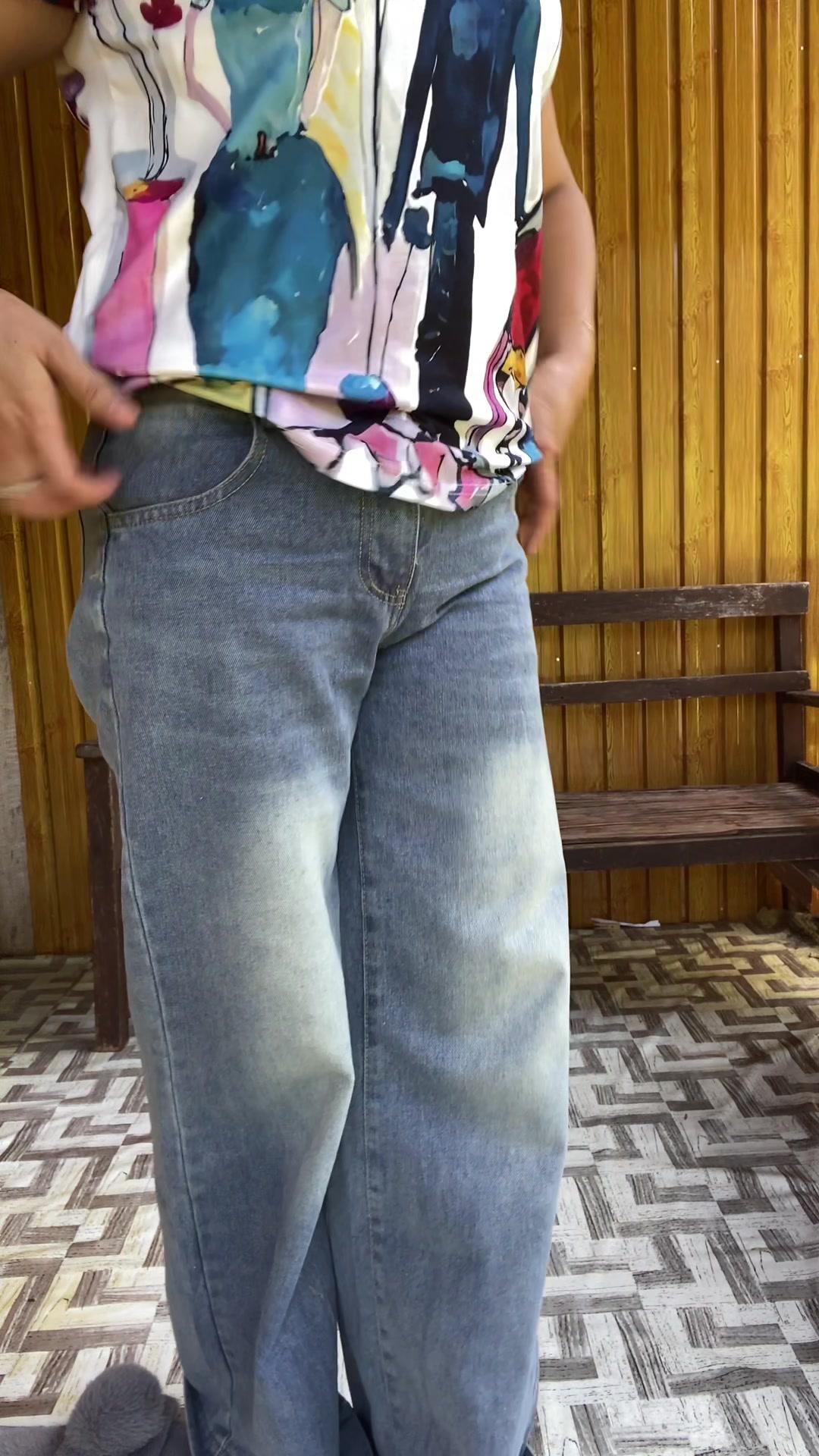 #Highwaist#baggy jeans#wideleg