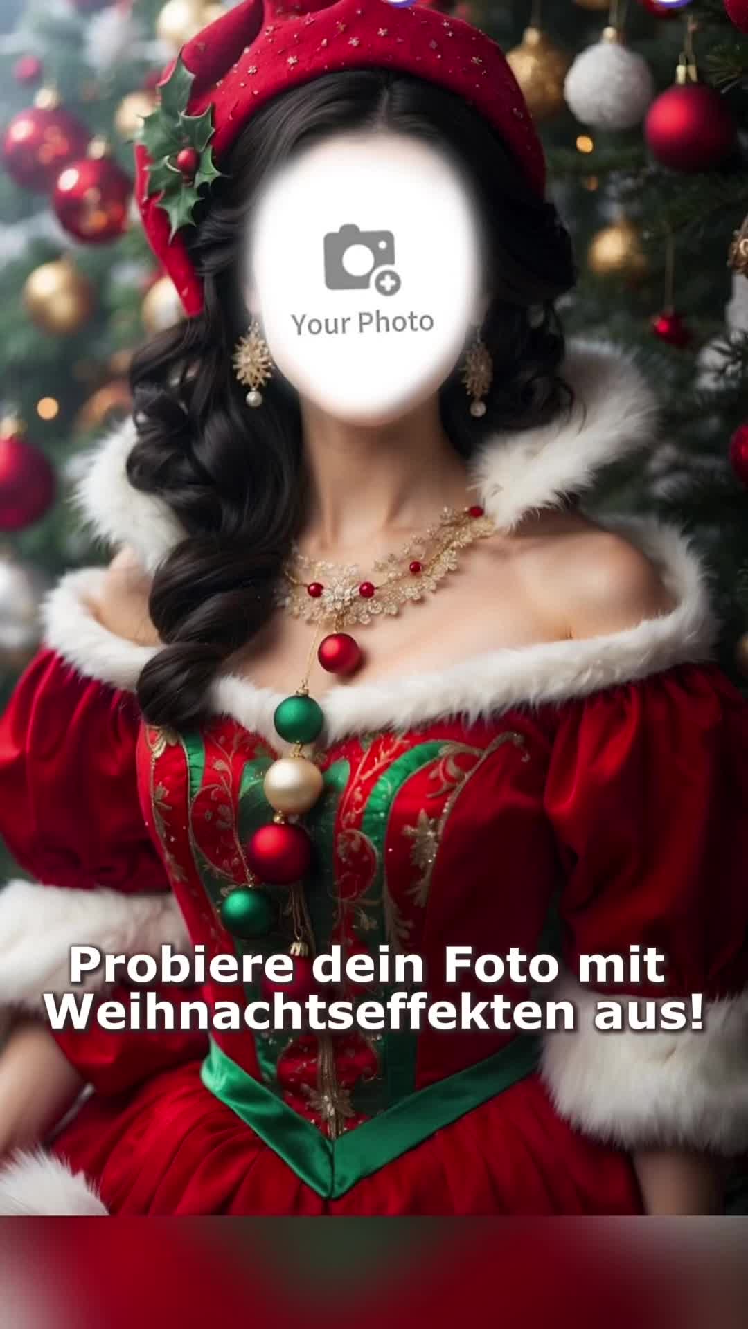 Create playful Christmas images with your face - Try it now