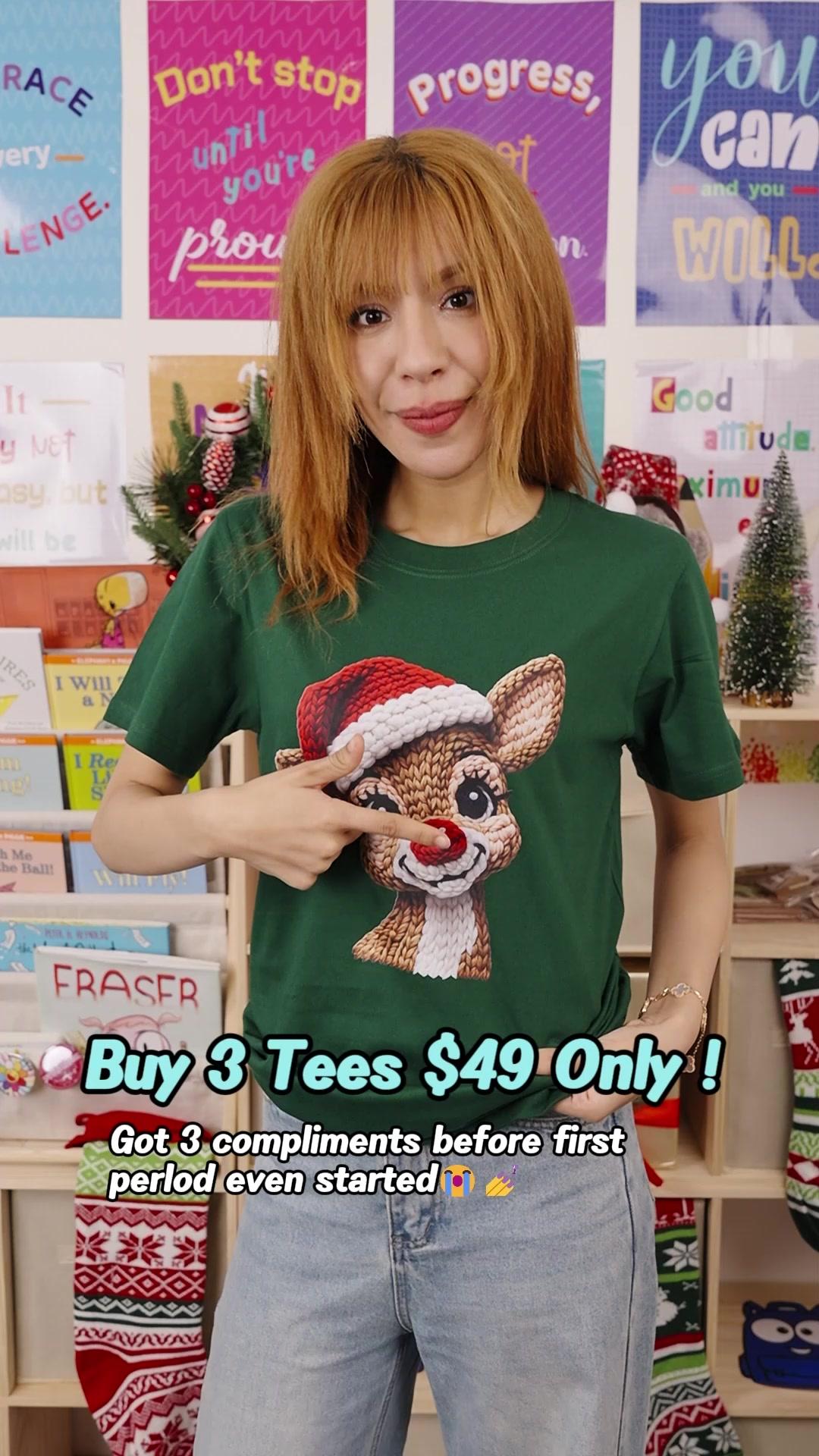 New Design Christmas T-Shirts Buy 3 Tees $49 Only !