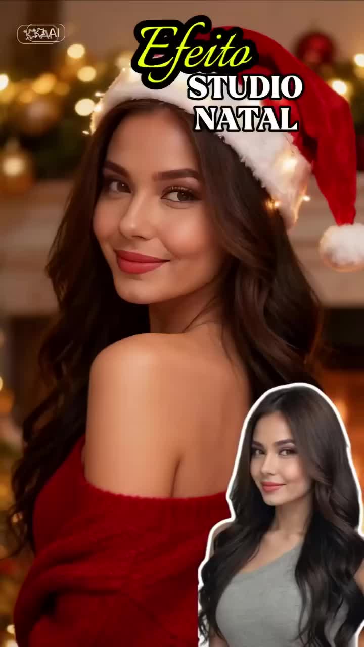 Turn your selfie into a Christmas-themed artwork with Santa - Try it now