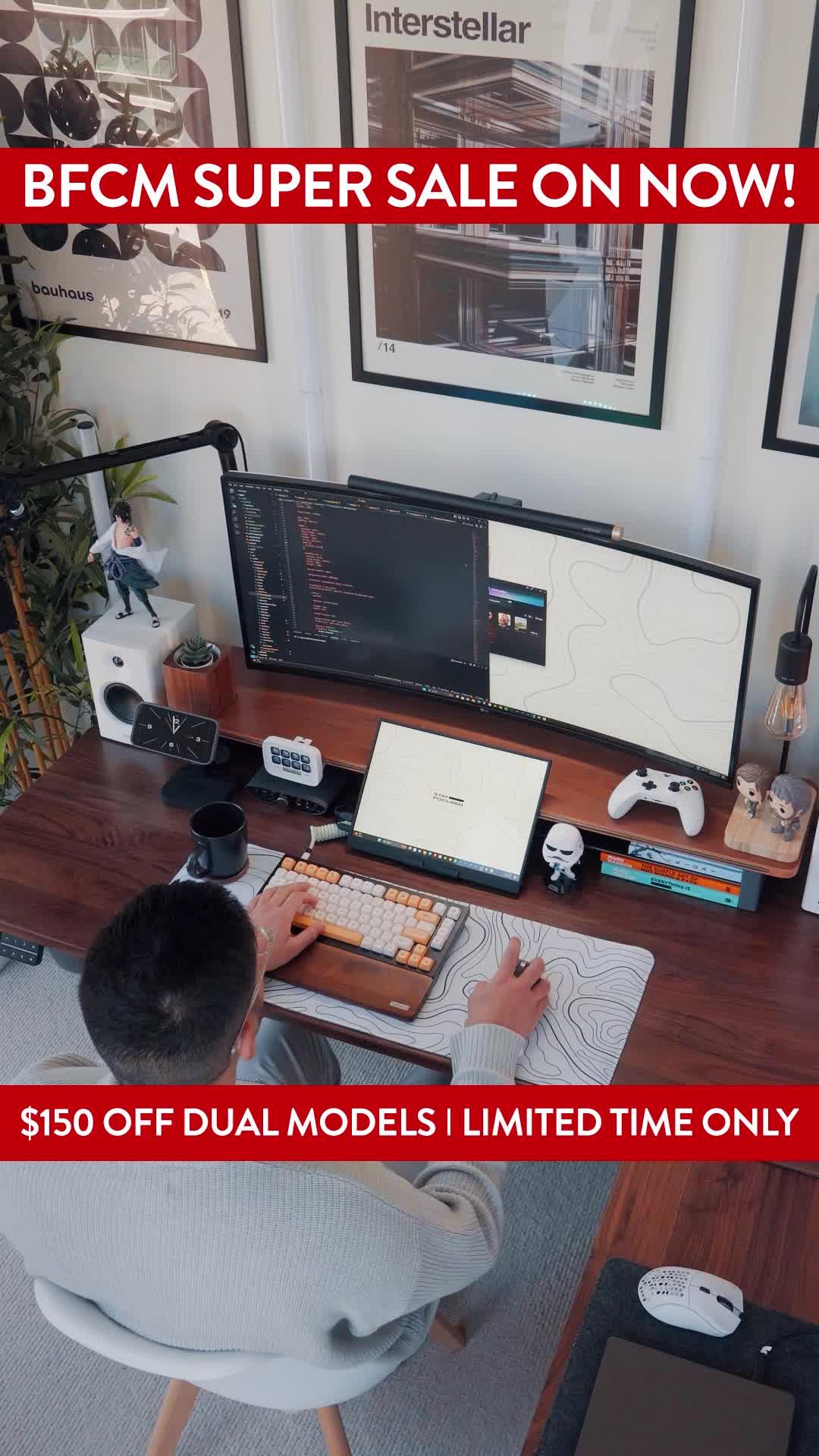 Black Friday Sale: Save $150 on Desky Dual Sit Stand Desks – Use Code DUAL150 Now