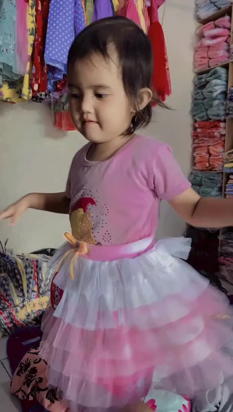 Stelan anak 1-2 tahun model 6 layer Katun Perempuan Cewek Bayi