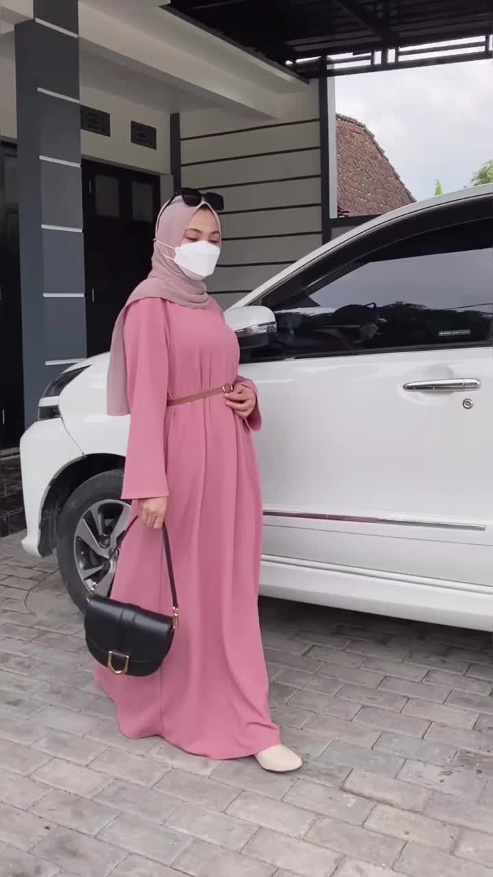 Abaya Knitt Gamis Rajut Premium