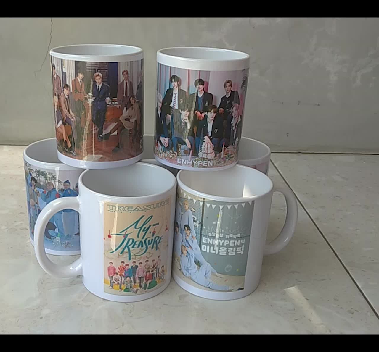Mug Kpop Straykids TXT Enhypen Treasure dan Custom Merchandise Kpop Bebas