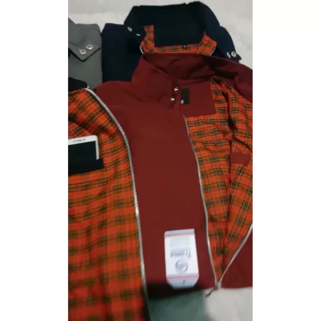 Harrington Jaket Bahan Canvas Lapisan dalam Akrilik Merah Original by Framsmode Casual Distro