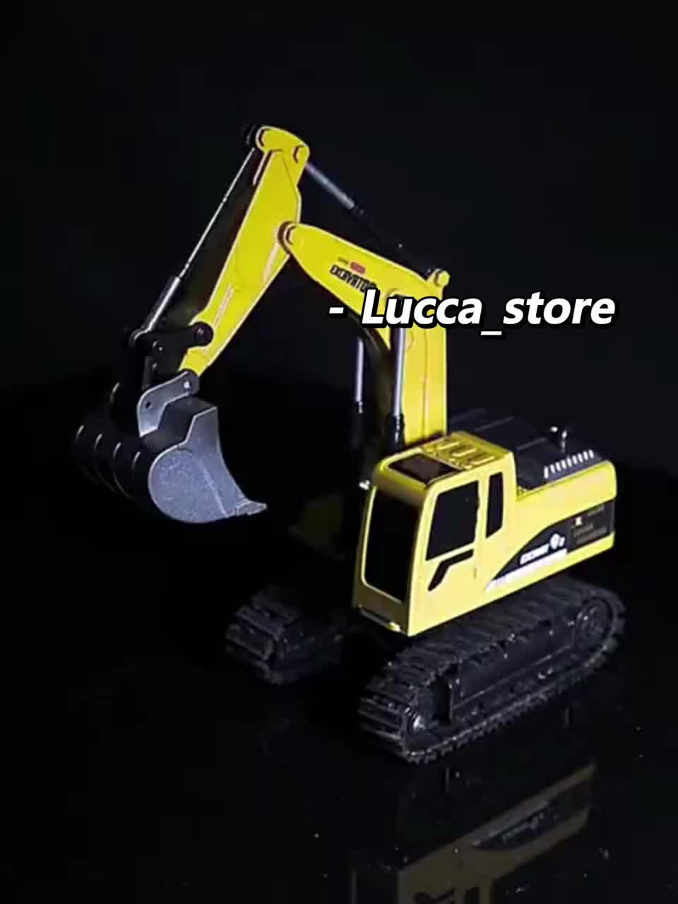 RC Ekskavator Remote Control Mainan Excavator Beko RC 6 Channel 1:24 Bahan Paduan Heavy