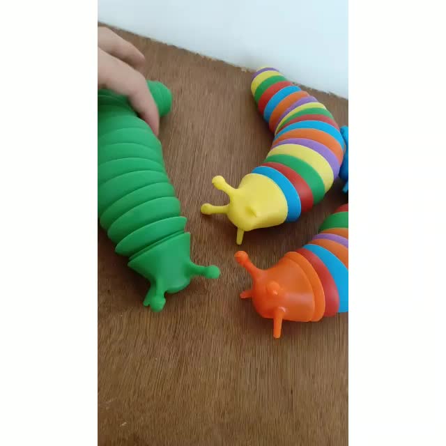 [COD] Mainan Squishy Siput Finger Slug / Mainan Anak Finger SLUG 3D / Mainan Ulat Motorik ANAK.