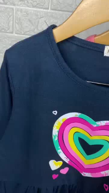 Gamis Kaos Anak Saku Honeybee Ataya Mix Warna Size 2-10Tahun Cewek Muslim Lebaran