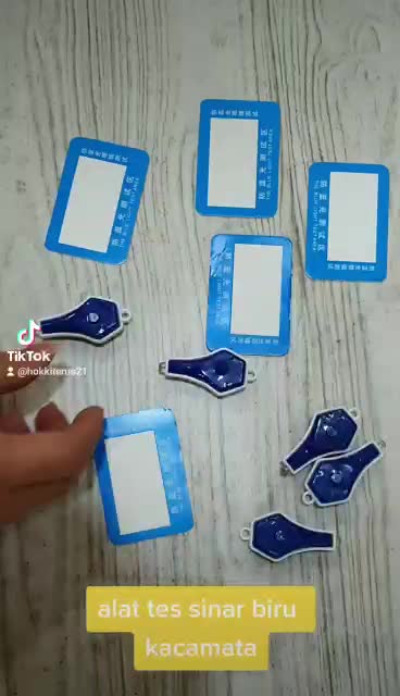 ALAT TES SINAR BIRU kacamata blue light 1set