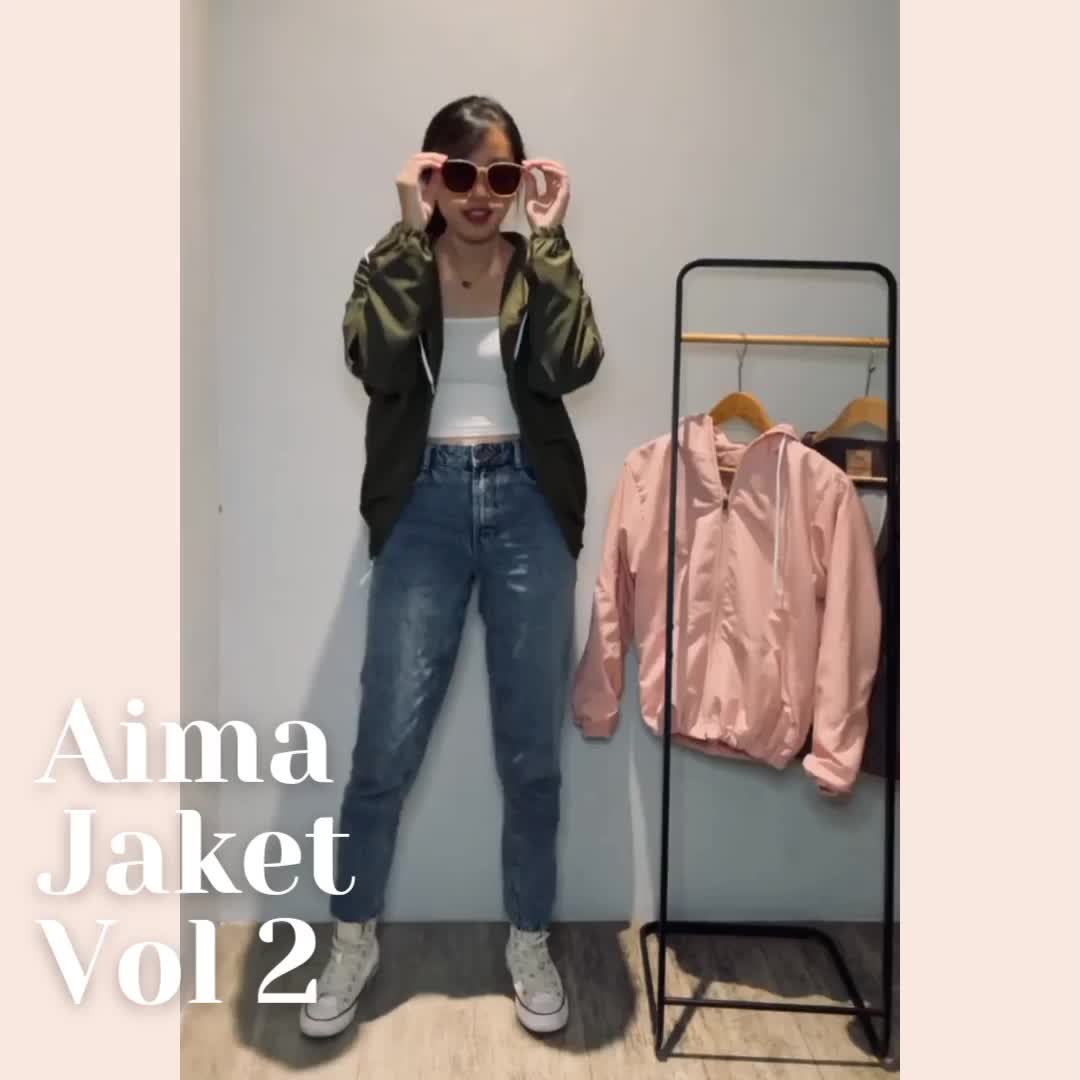 Aima Jaket Parasut Hoodie by Hemline Project - Peach