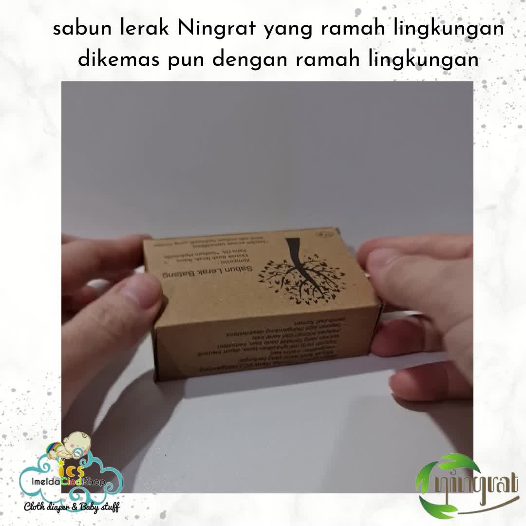Sabun Lerak ningrat batangan 75gram multi purpose cleaning cuci clodi menspad pembalut kain batik