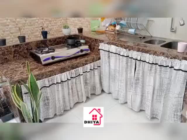 Gorden Kolong Dapur Poni Katun Premium