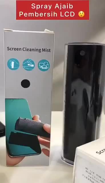 One Set Cleaner Set Spray Ajaib Pembersih Layar Handphone Dan Laptop