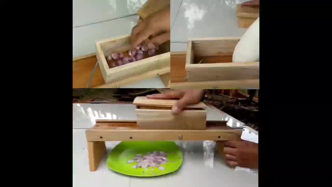 KAYU JATI ALAT PENGIRIS / PERAJANG / PEMOTONG / PARUTAN / PENCACAH / PASAH / SERUTAN SERBAGUNA UNTUK BAWANG KETELA