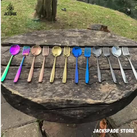 Sendok Garpu Sumpit Korea Sujeo High Quality Stainless Steel SUS 304 Tebal Souvenir Gold Emas Sultan