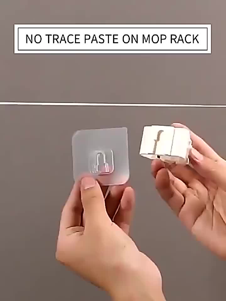 Gantungan Sapu 1 Slog Tempat Simpan Alat Pel Kain Lap Magic Mop Holder