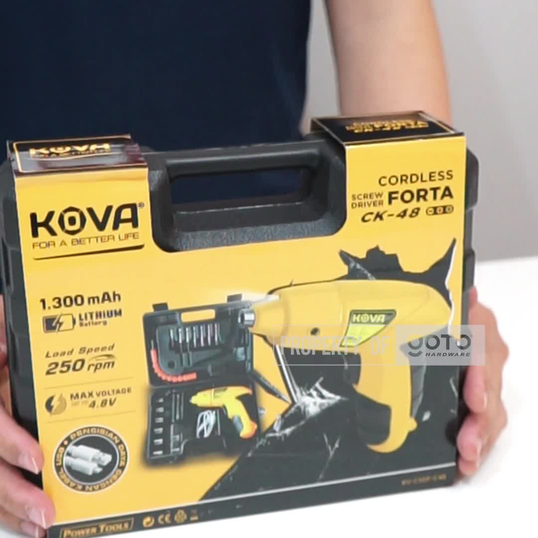 Kova [COD] Forta Cordless Screw Driver CK-48 Mesin Bor Tangan Obeng Baterai