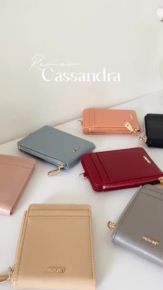 [LIVE EXCLUSIVE] JIMS HONEY - Cassandra Wallet - Dompet Leher Wanita card holder Lanyard Kartu Perempuan Cewek