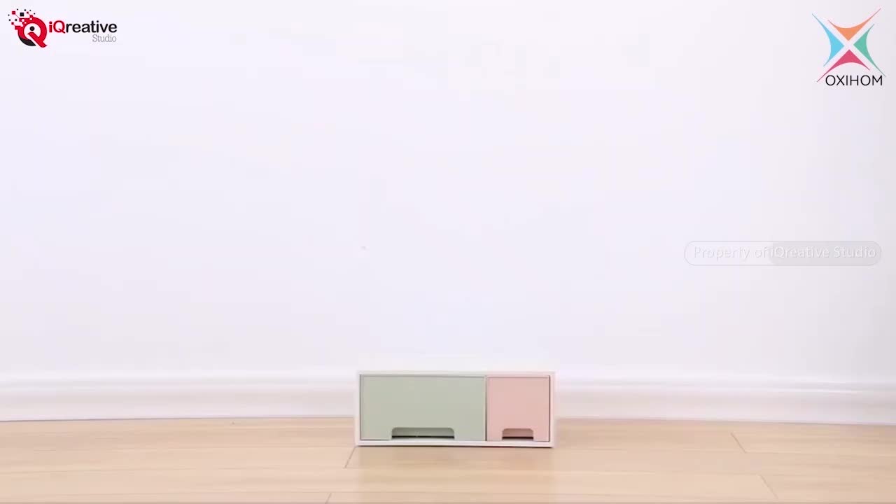Oxihom Laci Lemari Plastik Susun Tempat Kotak Penyimpanan Drawer Storage Stackable Desktop Organizer Mainan Pakaian