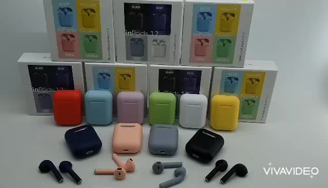 Inpods 12 Macaron Headset Bluetooth Warna Macaron Wireless Inpods i12