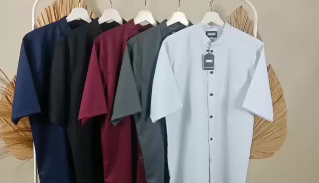 [Best Seller] Mosqu Ashraf Kemeja Koko Pria Lengan Pendek dan Panjang Bahan Toyobo Premium