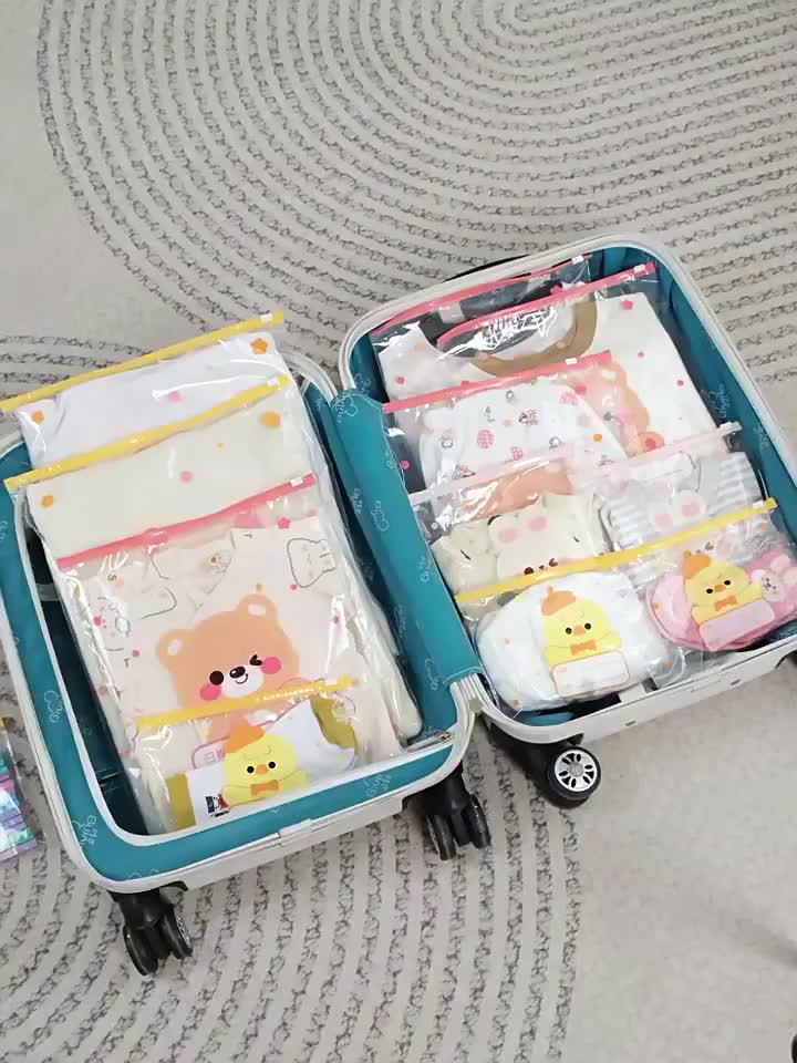 Zipper Lock Pouch Travel Waterproof Zipper Bag Anti Air Lucu  Pouch Travel Transparan Ziplock Travel Karakter Hewan DIY