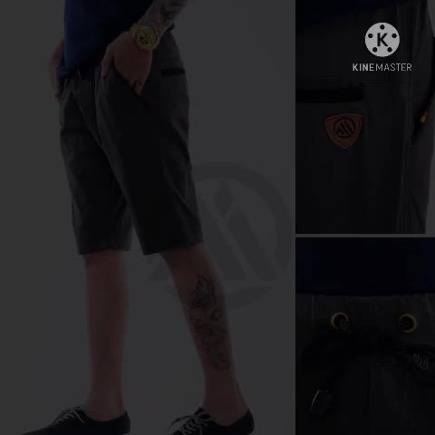 Celana Pendek Chinos Pendek Pria Katun Twill Chino Karet