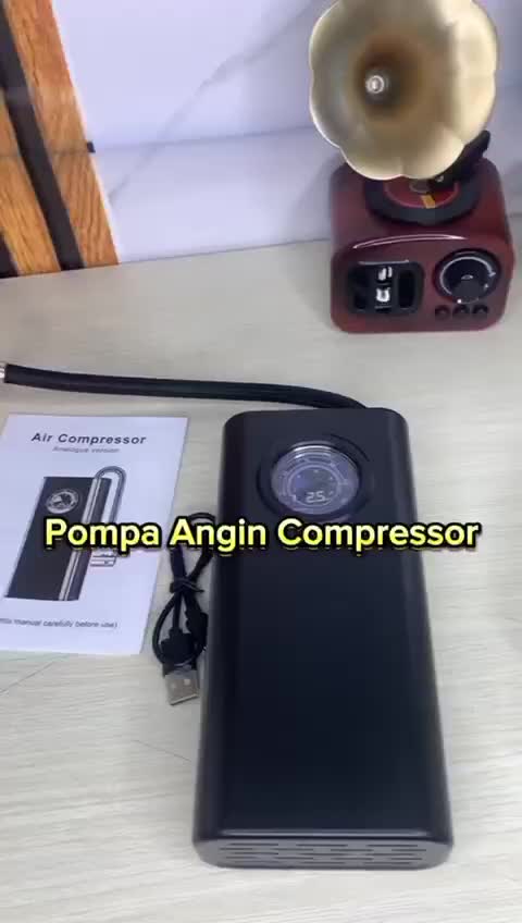 Pompa Udara Kompresor Ban Mobil  | Kompresor Udara Rechargerabl Elektrik Car | Pompa Udara Isi Ulang Inflator Ban Mobil | Pompa Angin Kompresor Portable | INFINILAPAN Perlengkapan Tire