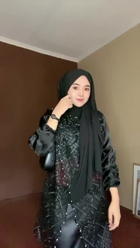 Fiona Outer Brokat Silang Full Payet Full Bordir / Baju Hari Raya, Kondangan, Wisuda atau Bridesmaids Tunik Organza Panjang Muslim Cardigan Kardigan Wanita