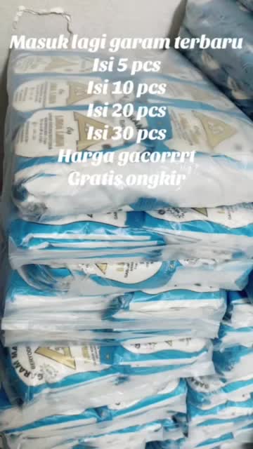 Paket 10 garam halus beryodium/halal/cod Bahan Makanan