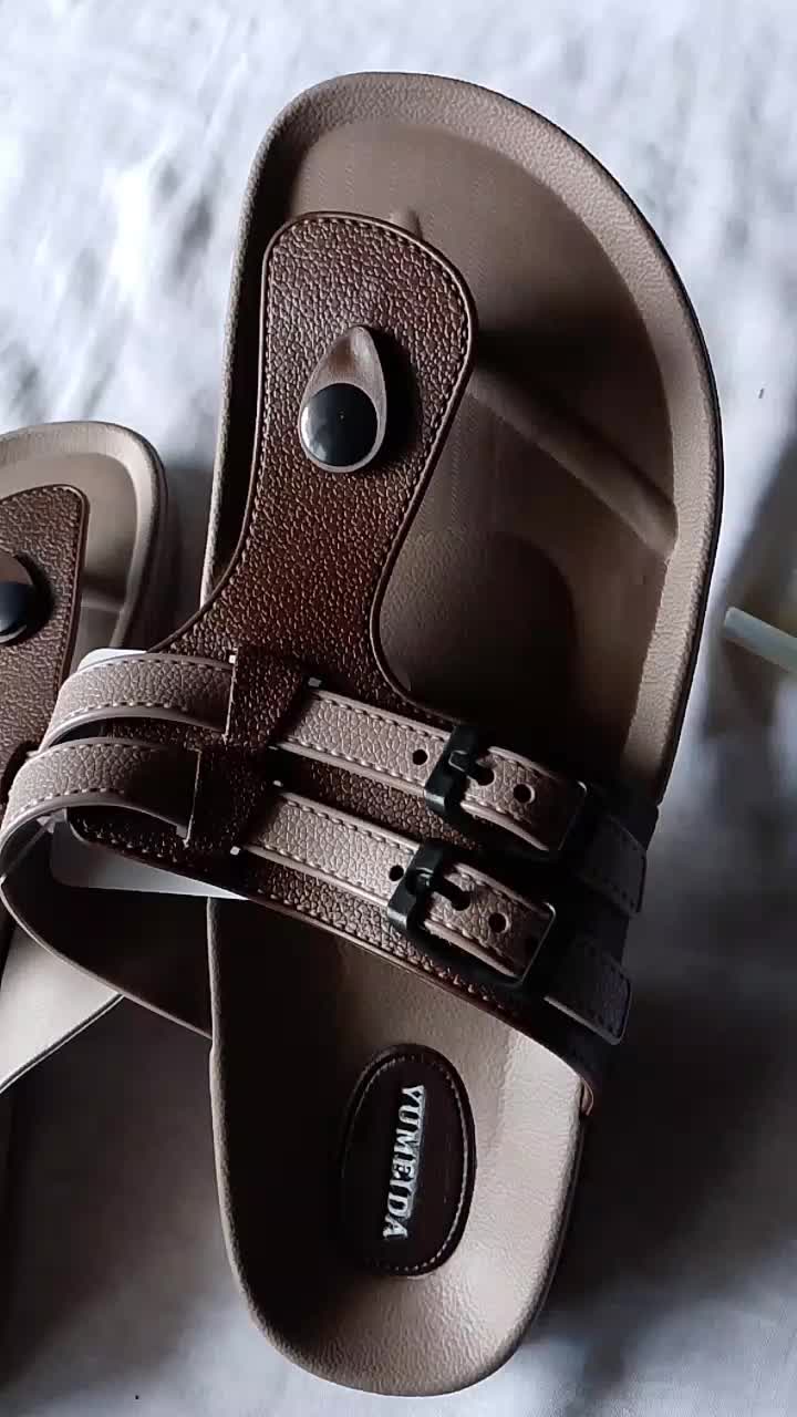 sandal jepit gesper dua kancing Wanita