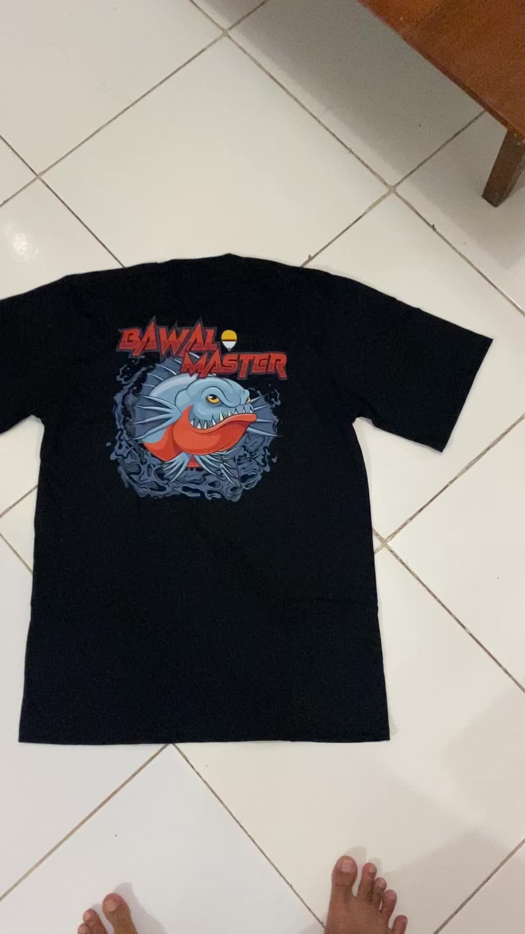 Kaos Mancing Tshirt lengan pendek bawal master free stiker baju distro keren pria Combed Sablon