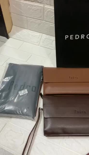 Handbag Clutch Pria 771 model terbaru Tas tangan cowok Kulit pu polos