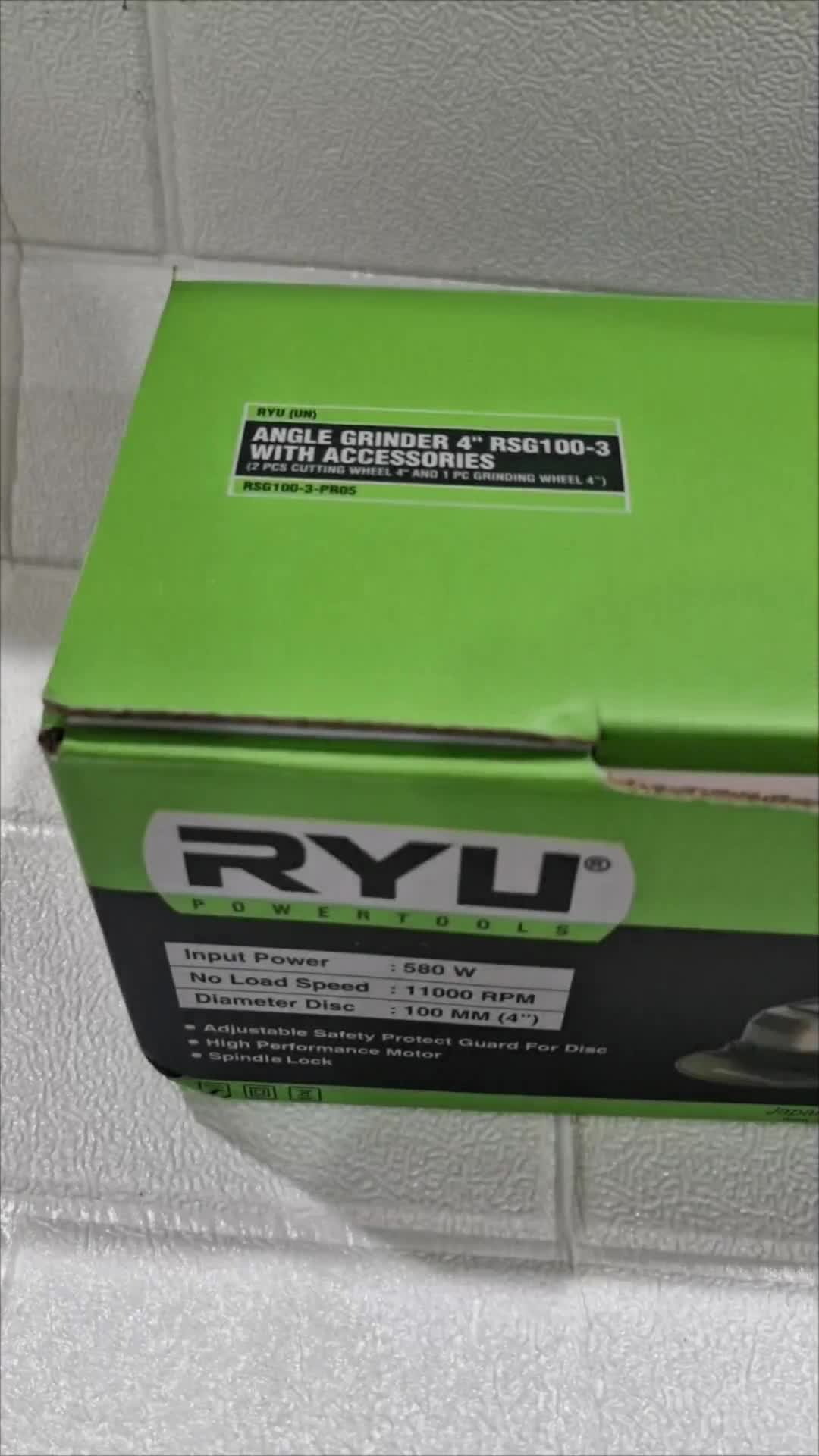 PROMO!! RYU RSG 100-3 / GERINDA TANGAN LISTRIK 4"