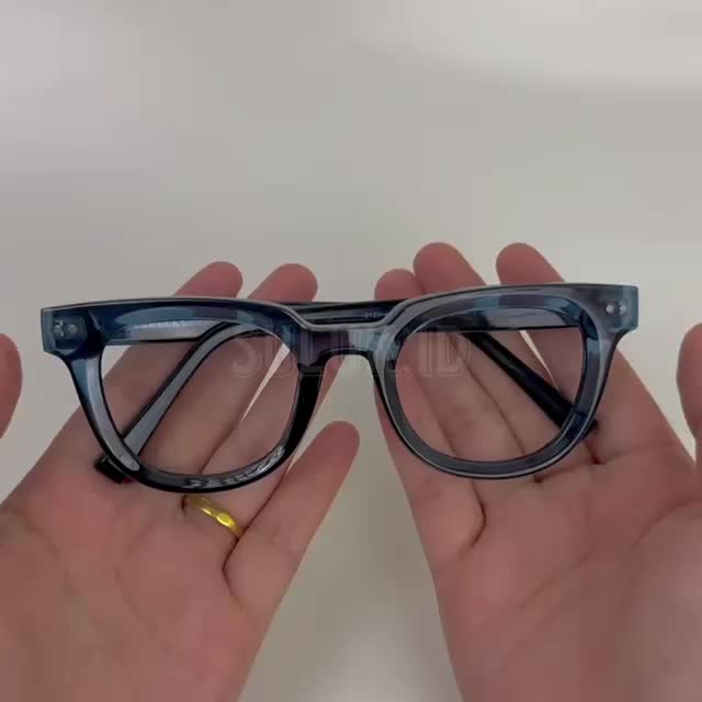 (BELI 1 GRATIS 1) Frame Naka - Kacamata Kotak Pr3mium Antiradiasi Blueray Photocromic Bluecromic  Lensa Eyewear Glasses Biru Plastik Pria anti radiasi