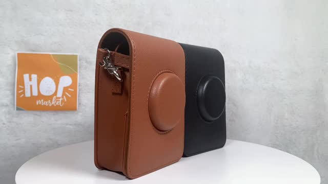 Leather Bag VERTICAL for Fujifilm Instax Mini EVO (Tas Case Kamera)