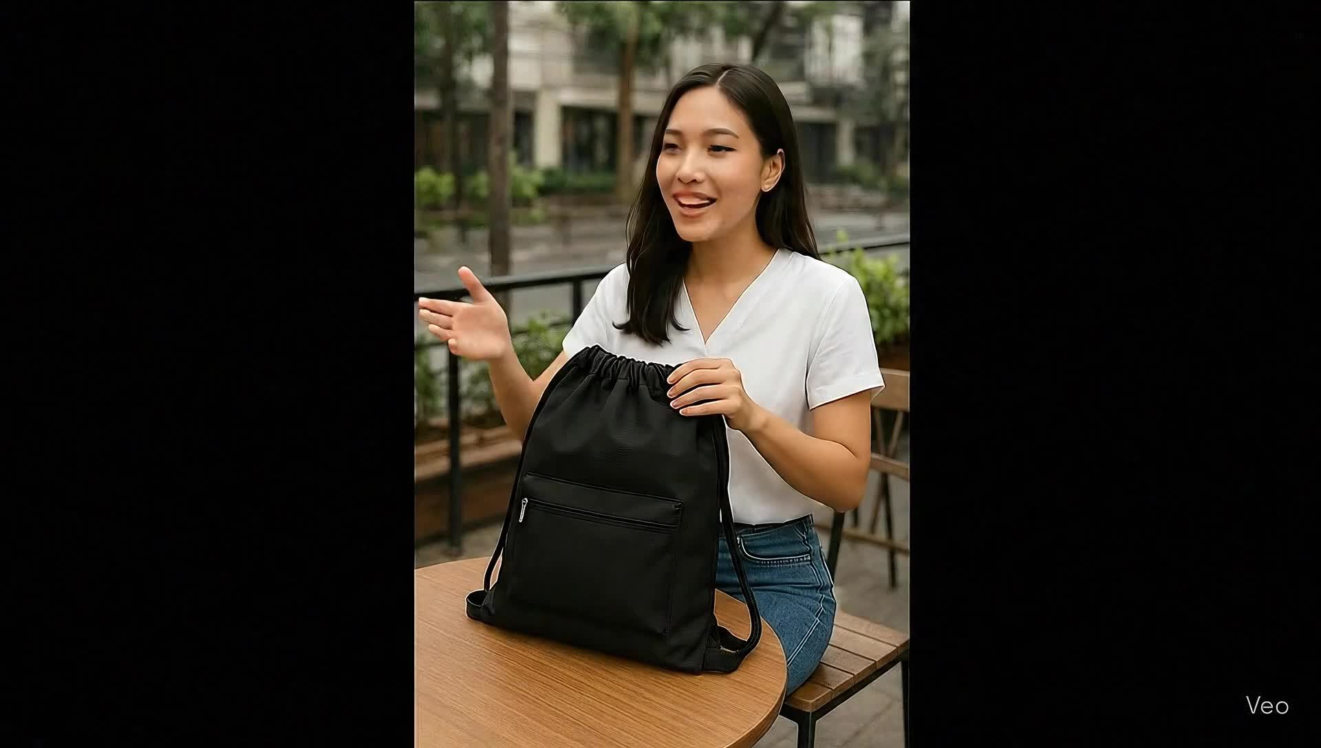 tas serut anti air simple string bag premium waterproof