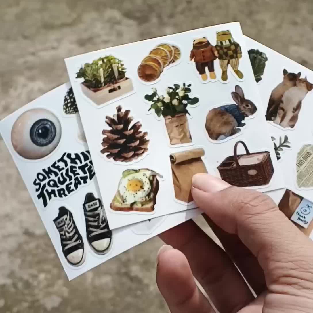mini sticker sheet aesthetic deco y2k cute waterproof 7.5 MSS1