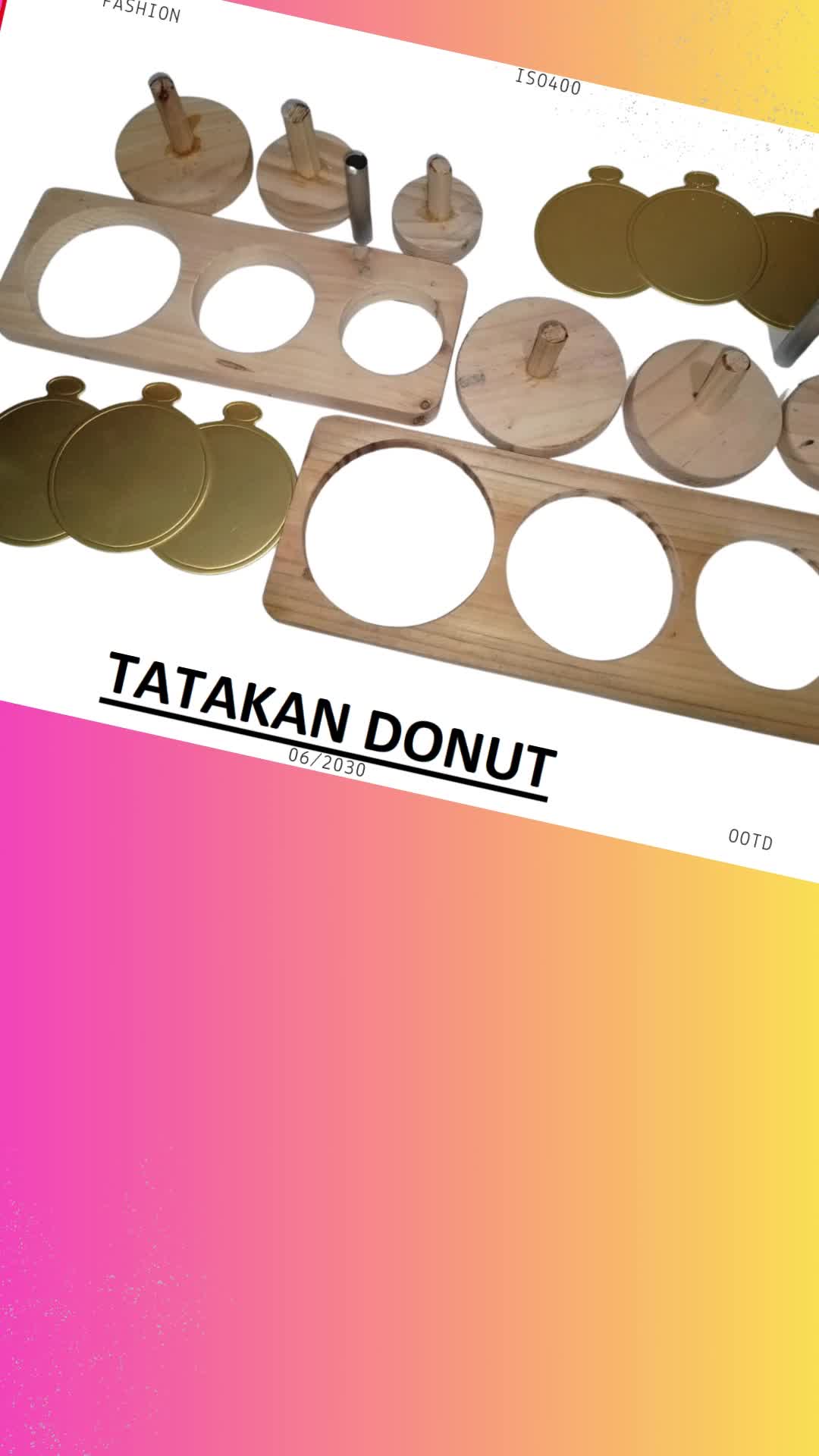 CETAKAN KUE ADONAN DONAT 1 SET 3 UKURAN BONUS TATAKAN DONUT