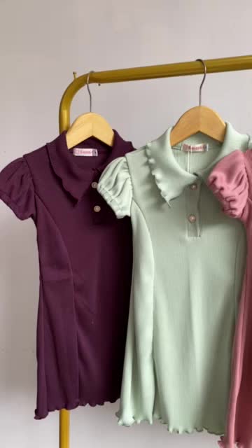 KANAYA’S | INARA DRESS | Baju Anak Perempuan Merah putih| Usia 1234567 | Baju Anak Perempuan dengan Kancing Mutiara Lengan