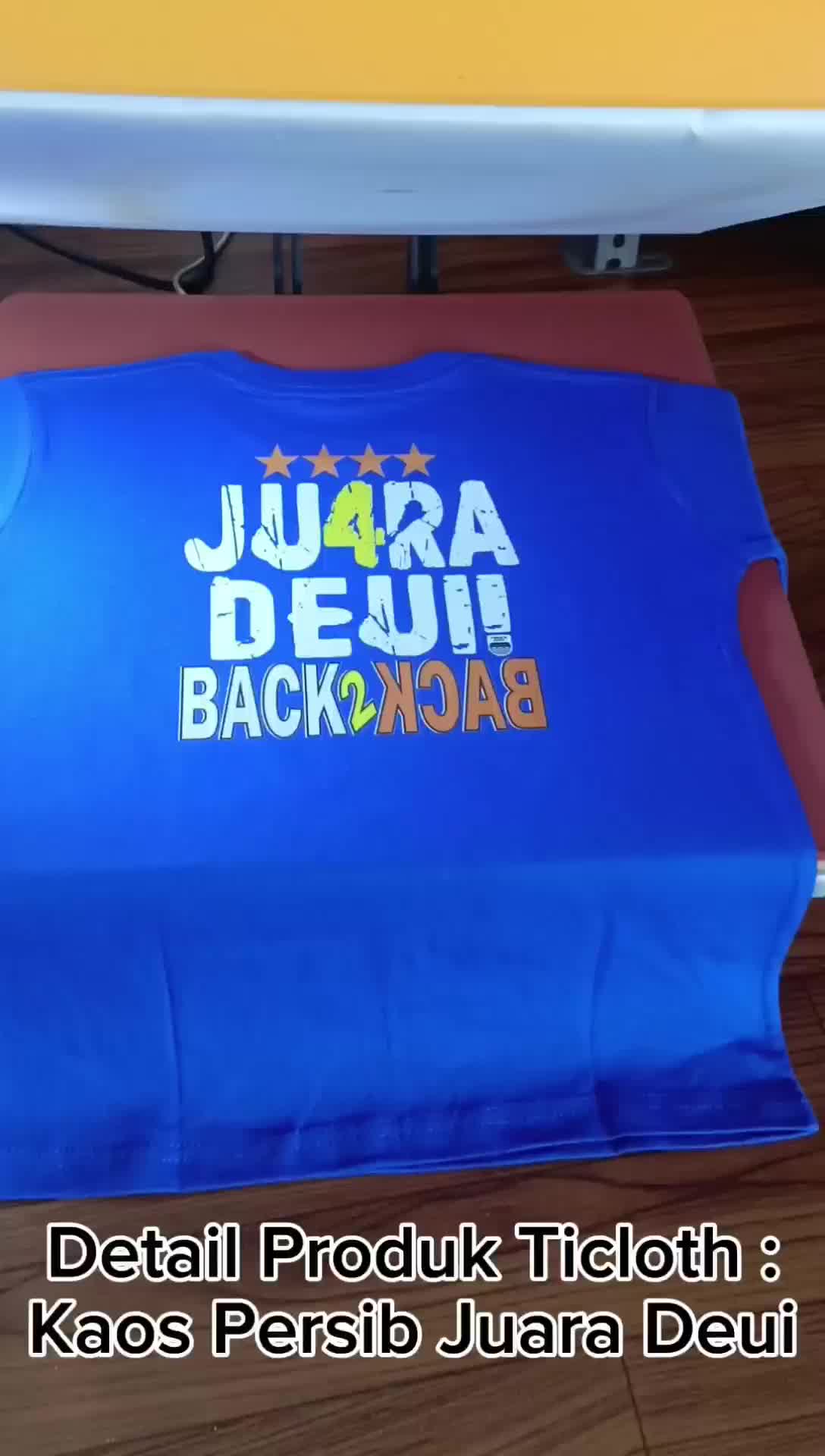 Baju Persib Back 2 Back Anak Laki Laki / Perempuan Juara Deui Kaos Champions Usia 1 - 12 Tahun