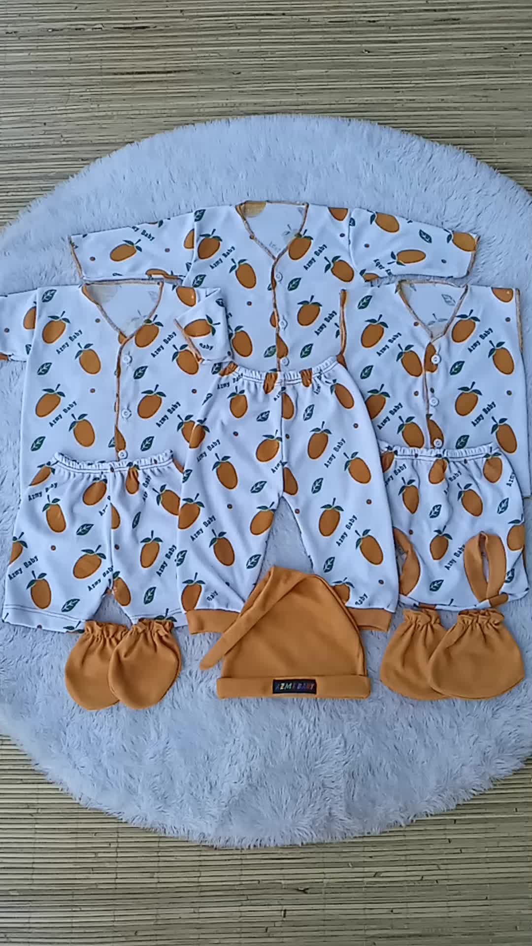 3 set isi 9 pcs baju baby baru lahir
