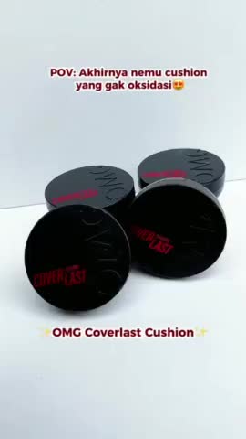 OMG Oh My Glam Coverlast Cushion 15g - Cushion Foundation Concealer Skin Tint Make Up - High Coverage Dewy Finish - Poreless