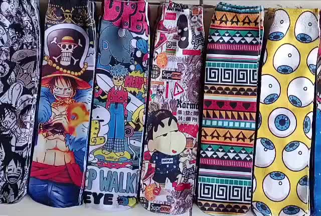 KAOS KAKI MOTIF PRINTING BERGAMBAR KAOS KAKI KARAKTER PRIA